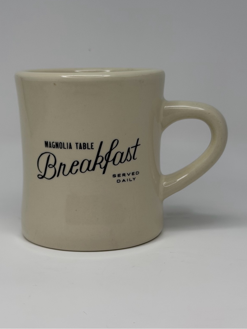 Magnolia Table Breakfast Served Daily Diner Coffee Mug Joanna Gaines Farmhouse